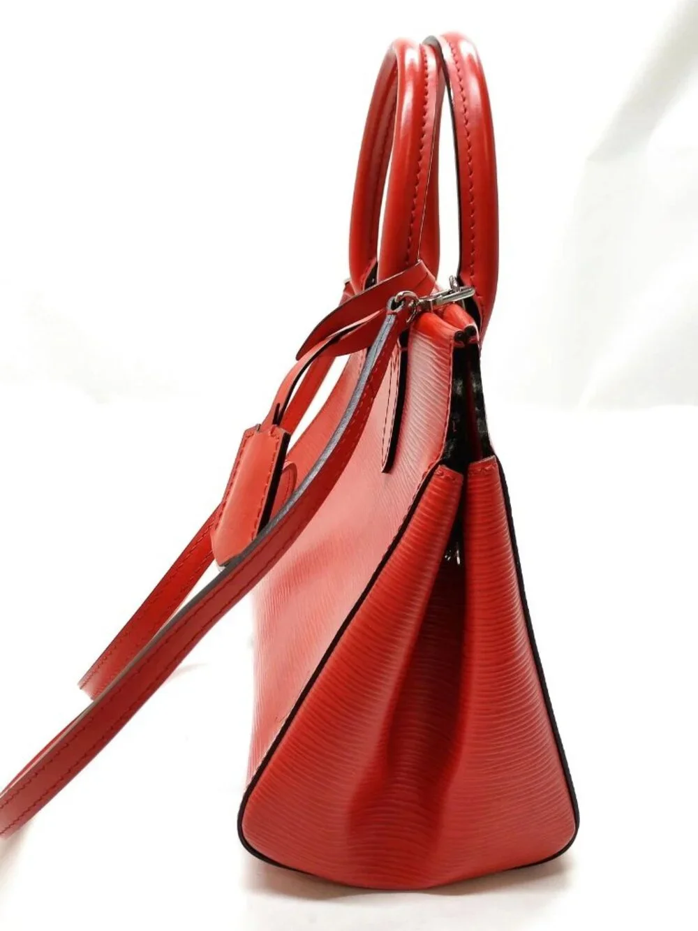 Authentic Louis Vuitton Marly BB Red Epi Leather Shoulder Bag
